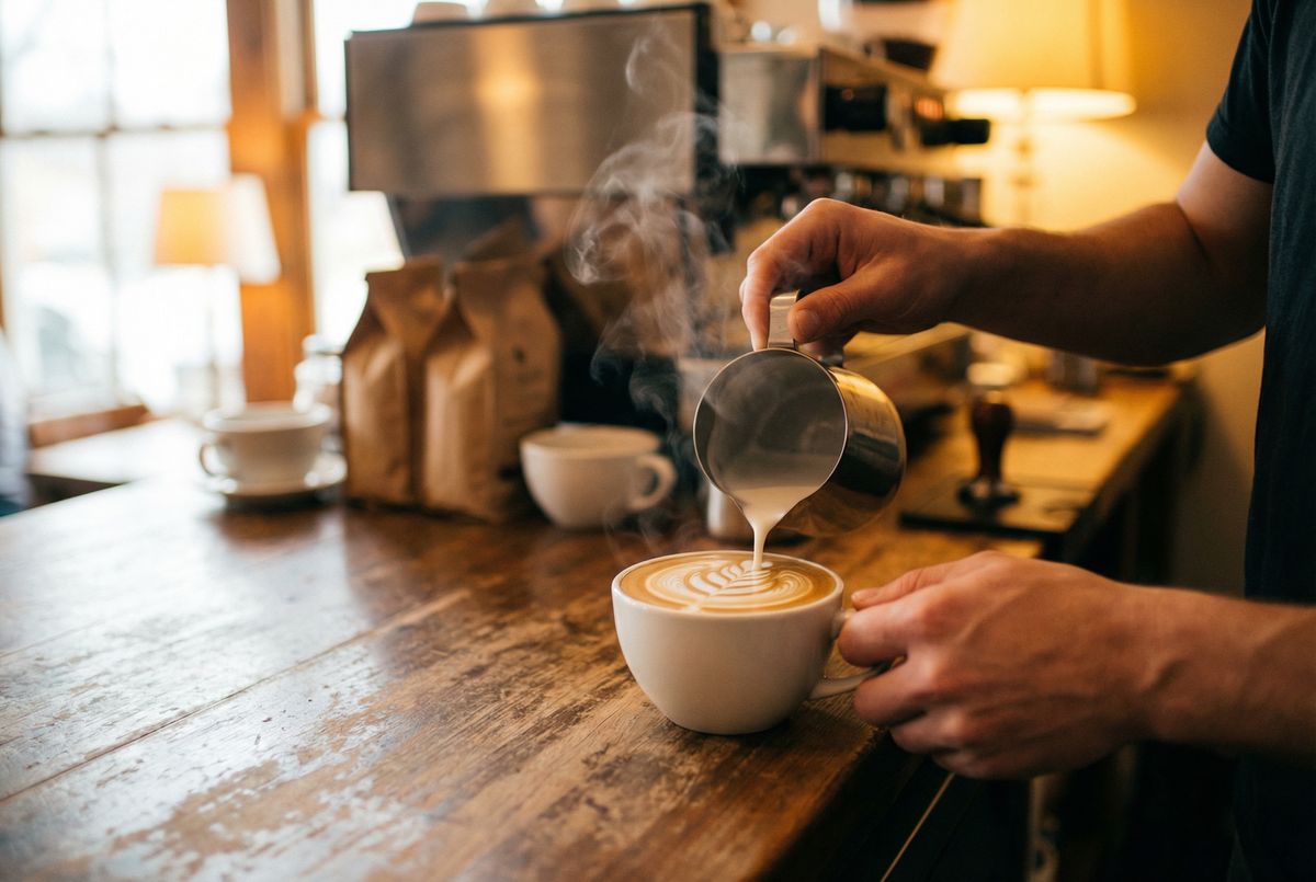 糖心Vlog咖啡拉花进阶专业咖啡师视频演示封面